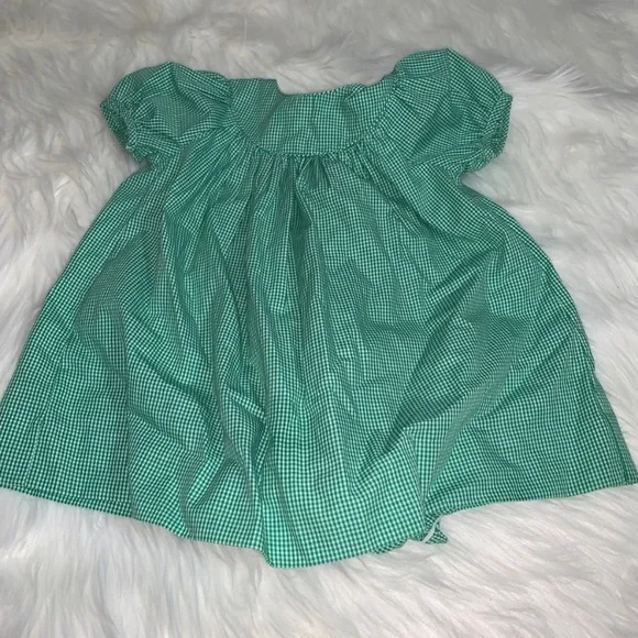 Petit Ami dress - 24 mo - green/white  checkered - Picture 8 of 9